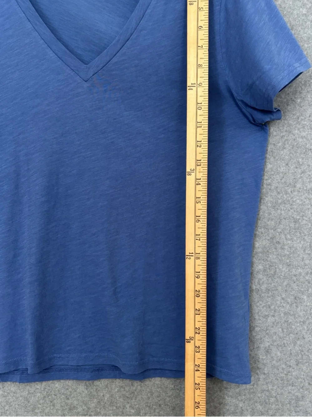 J. Crew NWT Short-sleeve vintage cotton V-neck tee XXL Blue